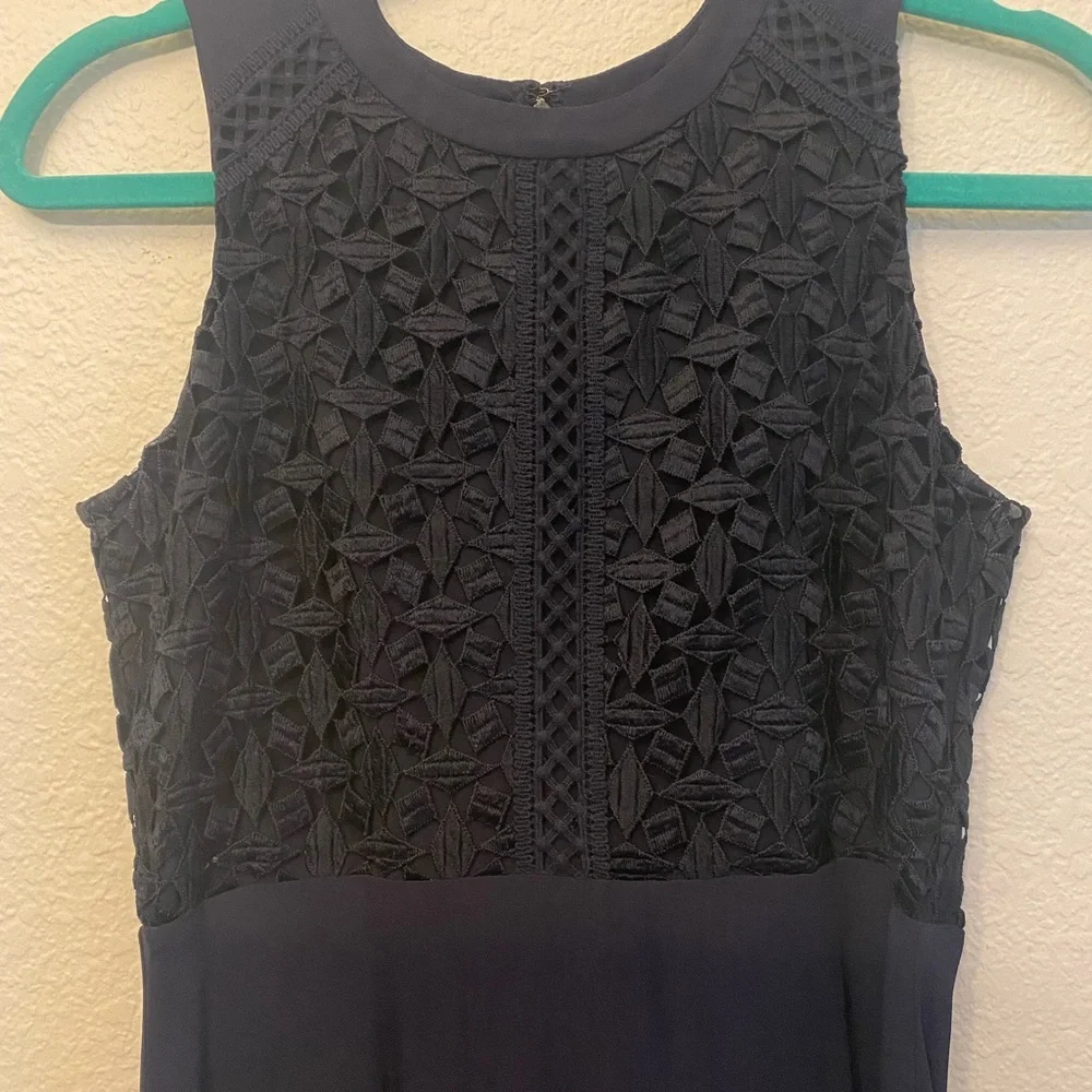 Navy Blue Anne Taylor Dress - Picture 6 of 6